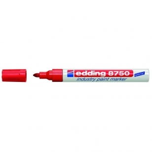 Маркер для жирных поверхностей 2-4 мм (красный) Edding Industry Paint 8750 (e-8750/02)