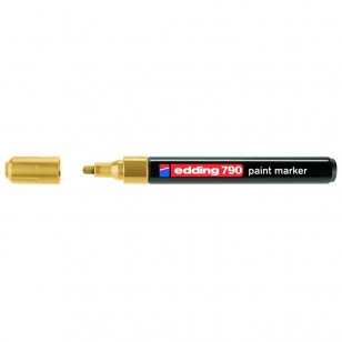 Маркер лаковый 2-3 мм (золотой) Edding Paint 790 (e-790/12)
