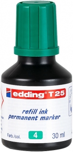 Чернила для заправки маркеров (зеленые) Edding Permanent T 25 (e-t25/04)
