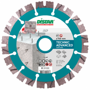 Круг алмазный 1A1RSS/C3-H (150x2,3/1,5x11x22,23-12) DISTAR Technic Advanced (14315347012)