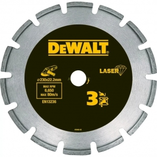 Круг алмазный отрезной (230x2,8х22,23) DeWalt DT3763