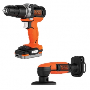 Набор электроинструментов (2 предм.) BLACK+DECKER BDCK121S1S