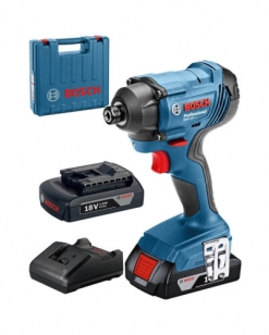 Аккумуляторный ударный гайковерт Bosch GDR 180-LI Professional, 2 акб 18 V 2 Ah, ж/п GAL 18V-40, в кейсе