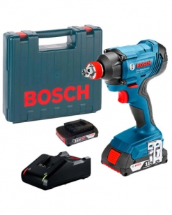 Аккумуляторный ударный гайковерт Bosch GDX 180-LI Professional, 2 акб 18 V 2 Ah, ж/п GAL 18V-40, в кейсе