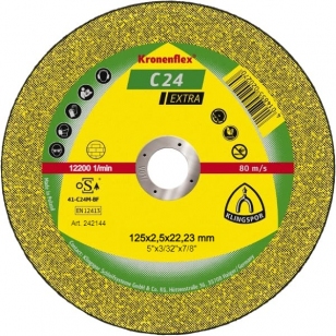 Отрезной круг (125х2,5х22,23) Klingspor C 24 Extra (242144)