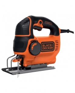 Електролобзик BLACK+DECKER 600 Вт, пропил до 90мм, 2 пилки, валіза.