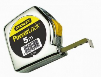 РУЛЕТКА ИЗМЕРИТЕЛЬНАЯ POWERLOCK В МЕТАЛЛИЧЕСКОМ КОРПУСЕ 3М Х 19 ММ STANLEY 0-33-041