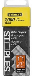 Скобы для степлера STANLEY CABLE,тип 7, 10мм