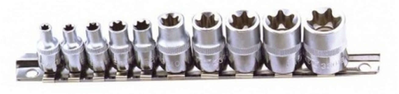 Набор головок TORX 1/4 и 3/8 Е4-Е18 JTC 3901