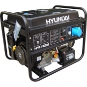 Бензиновый генератор HYUNDAI HHY 9000FE ATS с электростартом и системой автоматического запуска  + колесики и счетчик моточасов