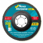 Круг лепестковый торцевой (125x22,23) Р60 NovoAbrasive Profi (NP60125)