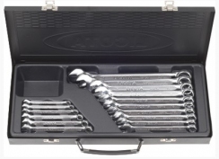 Набор ключей комбинированных Licota, 16 предметов 6-24 мм в металлическом ящике (AWT-ERSK06)