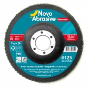 Круг лепестковый торцевой (125x22,23) P80 NovoAbrasive Extreme (NE80125)