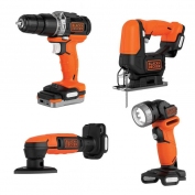 Набор из 4 электроинструментов BLACK+DECKER BDCK123S2S