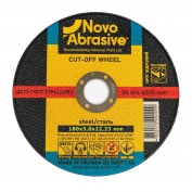 Круг отрезной по металлу 14A (180x3x22,23) NovoAbrasive PROFI (WM18030)