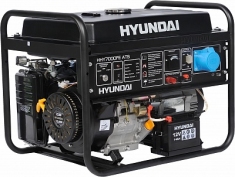 Бензиновый генератор HYUNDAI HHY 7000FE с электростартом +колесики и счетчик моточасов