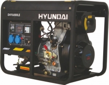 Генератор дизельный HYUNDAI DHY 8000LE-3 + колеса