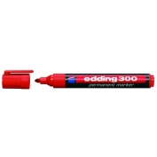 Маркер перманентный 1,5-3 мм (красный) Edding Permanent 300 (e-300/02)