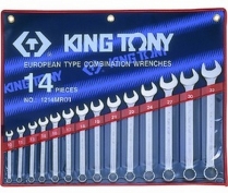 Набор ключей рожково-накидных (14 ед.) KING TONY (1214MR01)