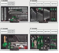 Тележка с инструментом 7 секций, 211 ед. TOPTUL GCAJ0066